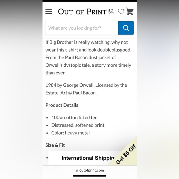 KILLER 1984 by GEORGE ORWELL T-SHIRT from OUT OF PRINT HEAVY METAL COLOUR SZ XXL - Picture 13 of 13